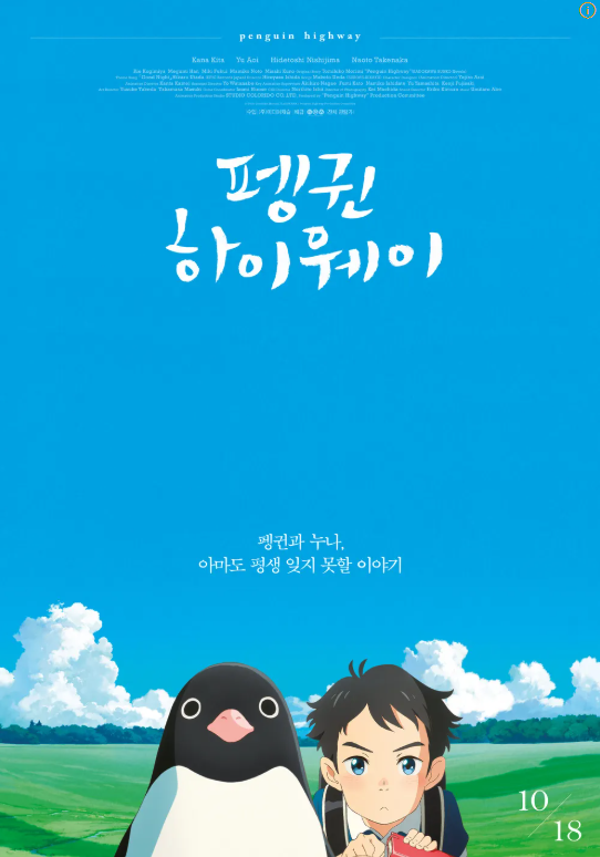 애니메이션 펭귄 하이웨이 포스터