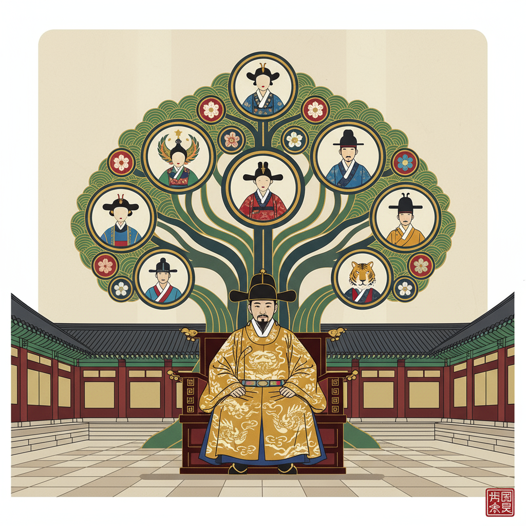 중종 가계도 가상의 이미지