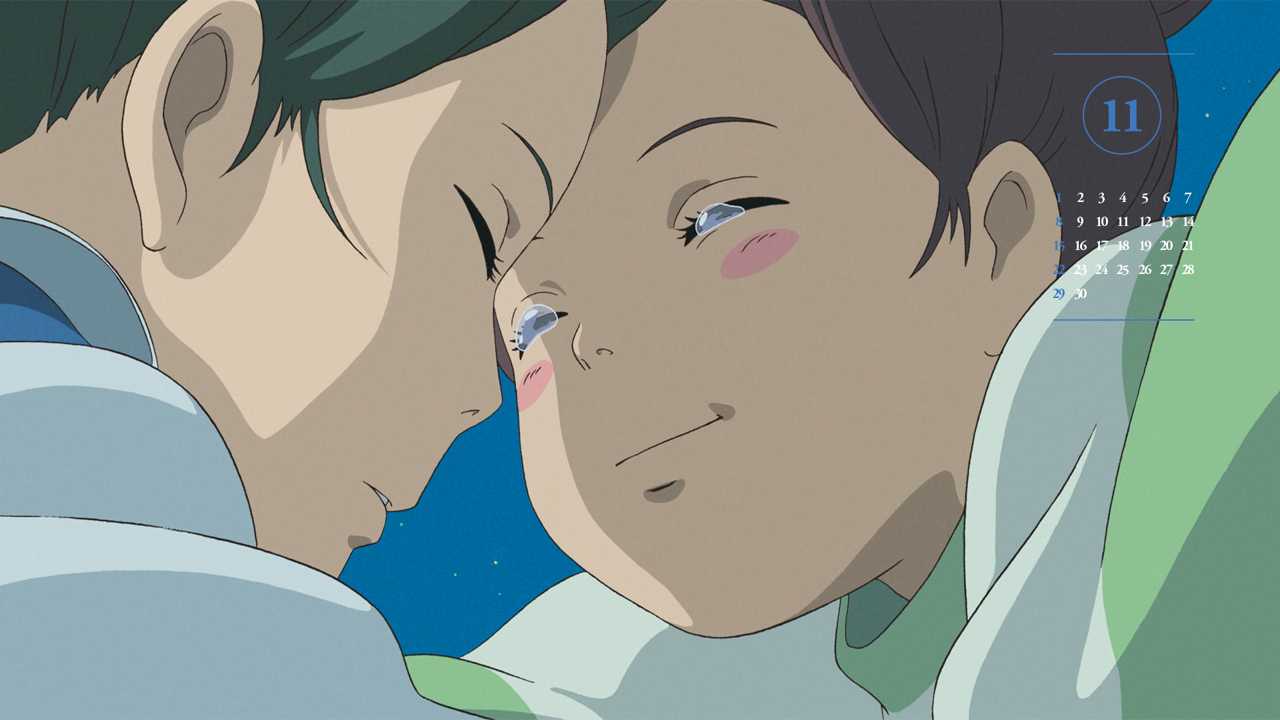 06 하쿠의 이름 A - 2026년11월 달력배경화면