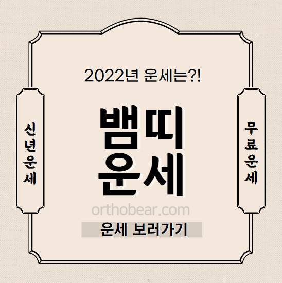 2022년 뱀띠 운세