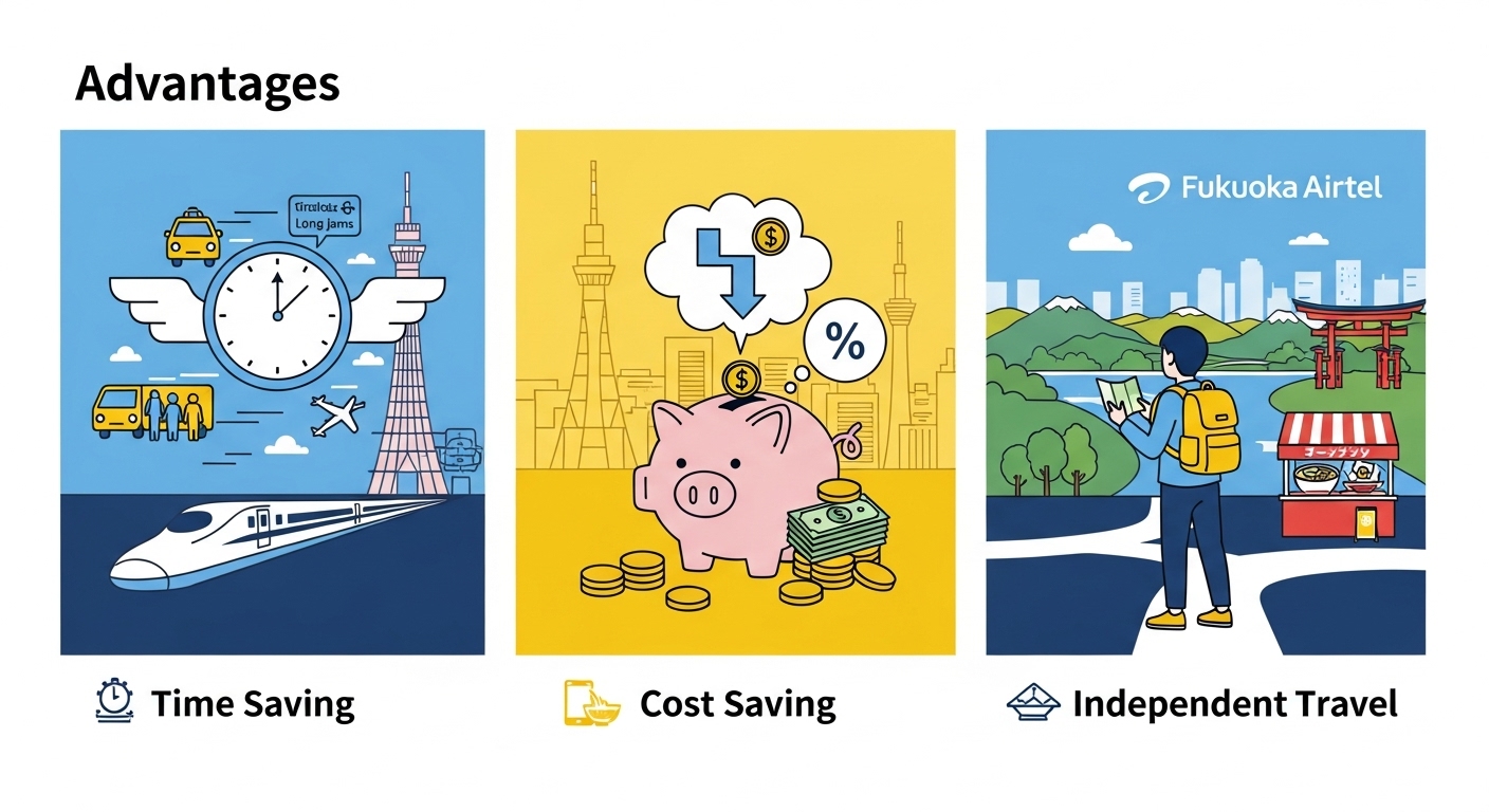 후쿠오카 에어텔의 장점