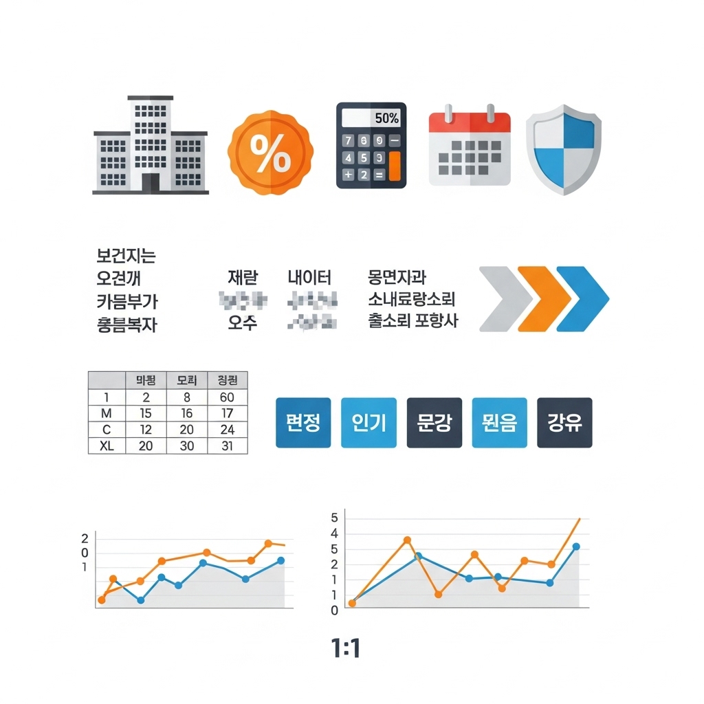 표·지표로 빠르게 비교