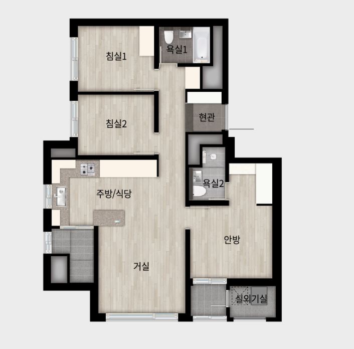 래미안 송도역 센트리폴 59B