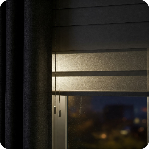 문풍지와 두꺼운 커튼