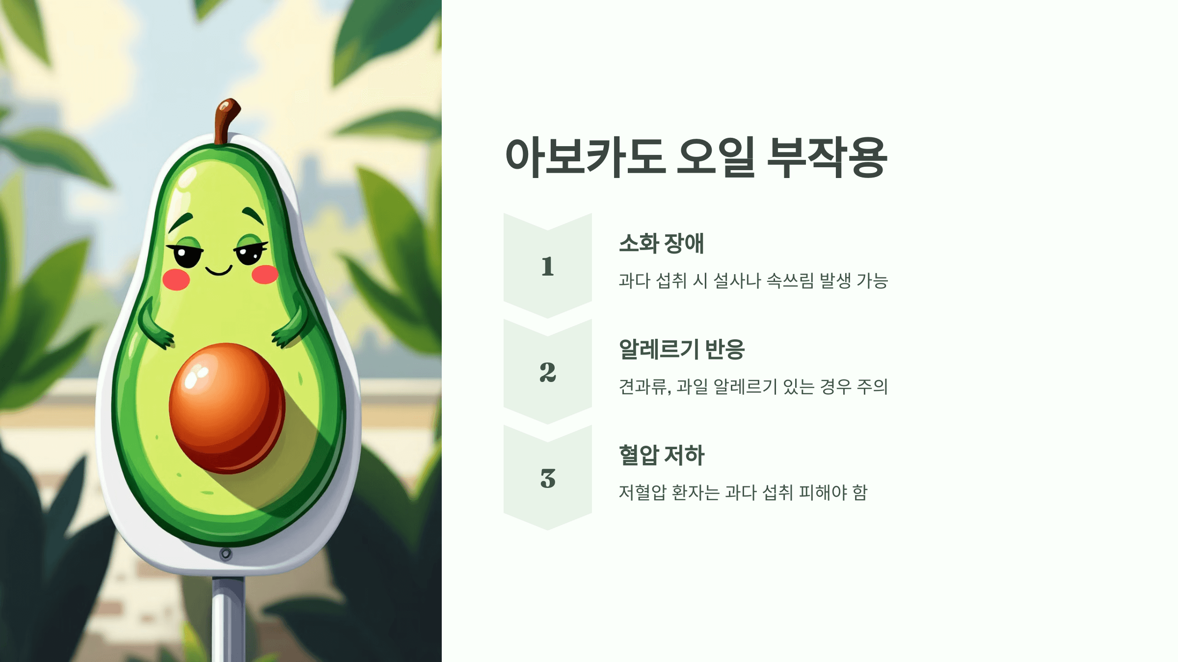 아보카도 오일 사진입니다.