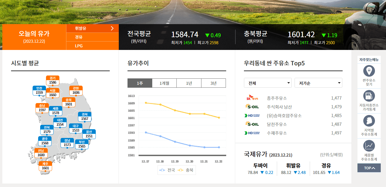 오피넷 사이트소개