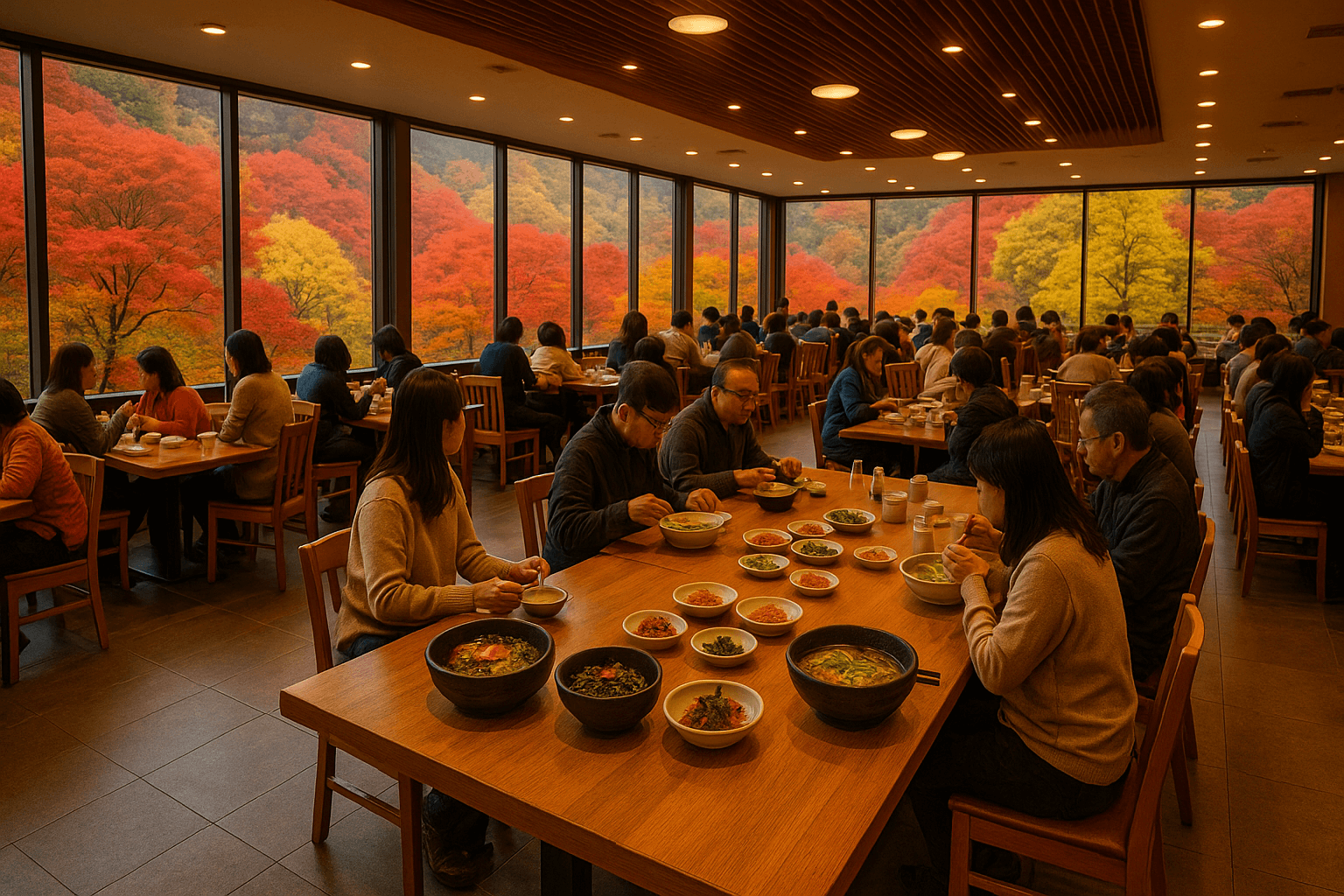 화담숲 내부 식당 식사 즐기기