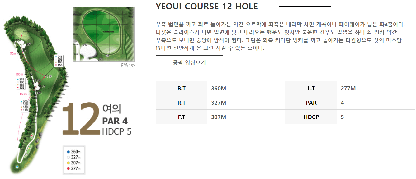 김해상록 골프클럽 여의코스 12