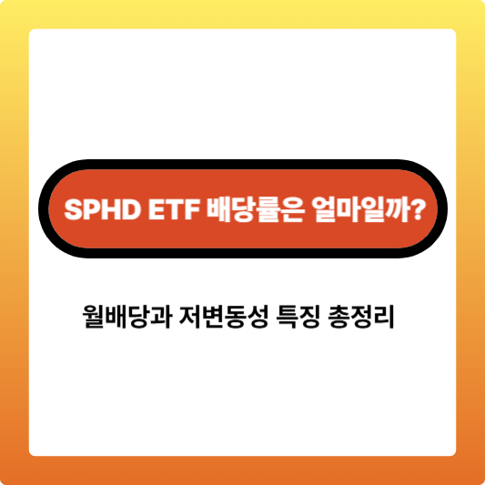 월배당과 저변동성 특징 총정리