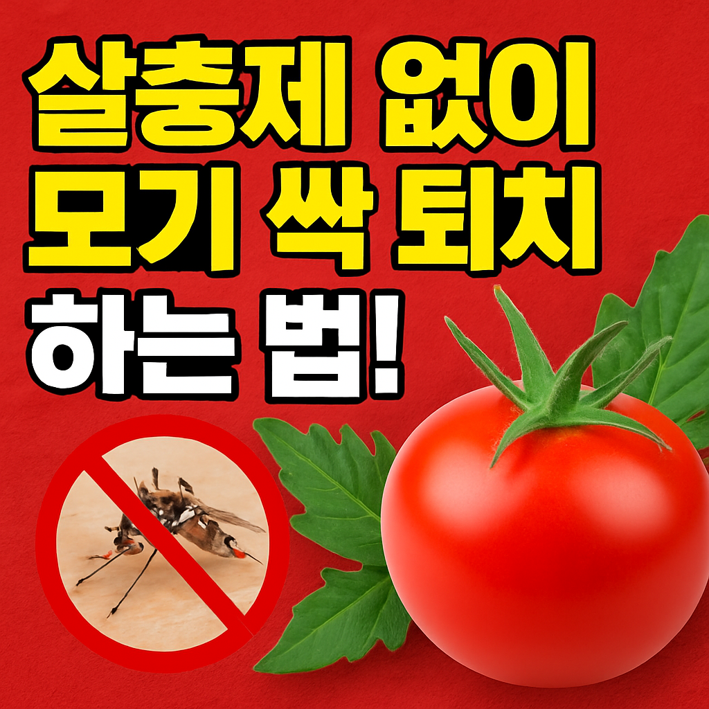 살충제 없이 모기퇴치법