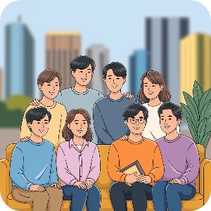 청년 월세 한시 특별지원금 받아 행복해하는 이미지