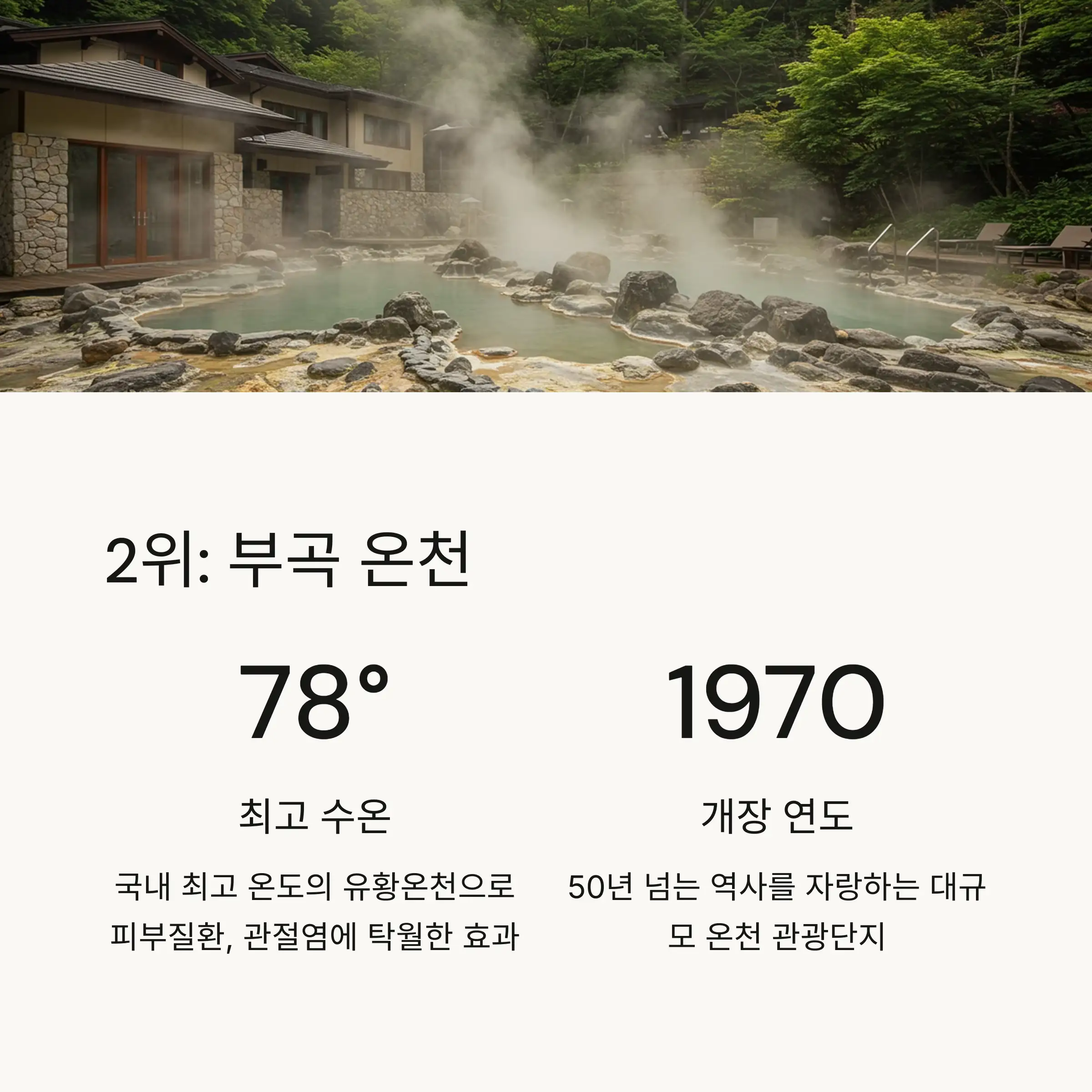 🥈 2위: 부곡 온천