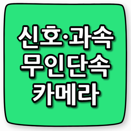 신호과속무인단속카메라