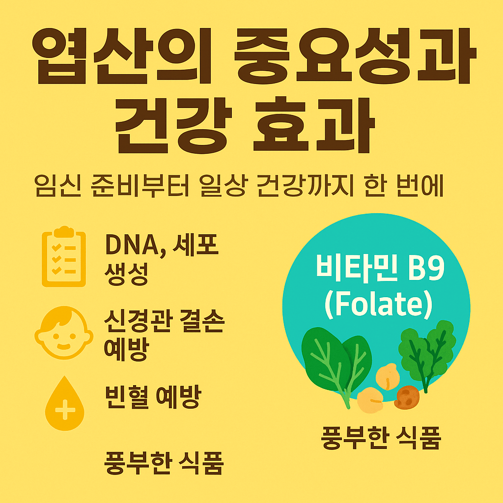 엽산의 중요성과 건강 효과