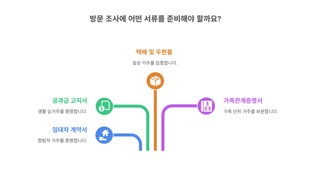 방문 조사 시 준비해야 할 서류