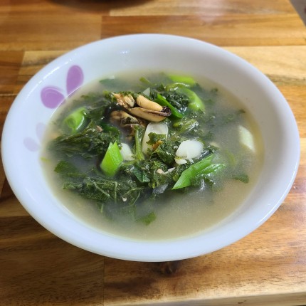 호박잎-홍합-된장국-끓이는법