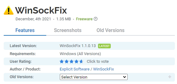WinSockFix