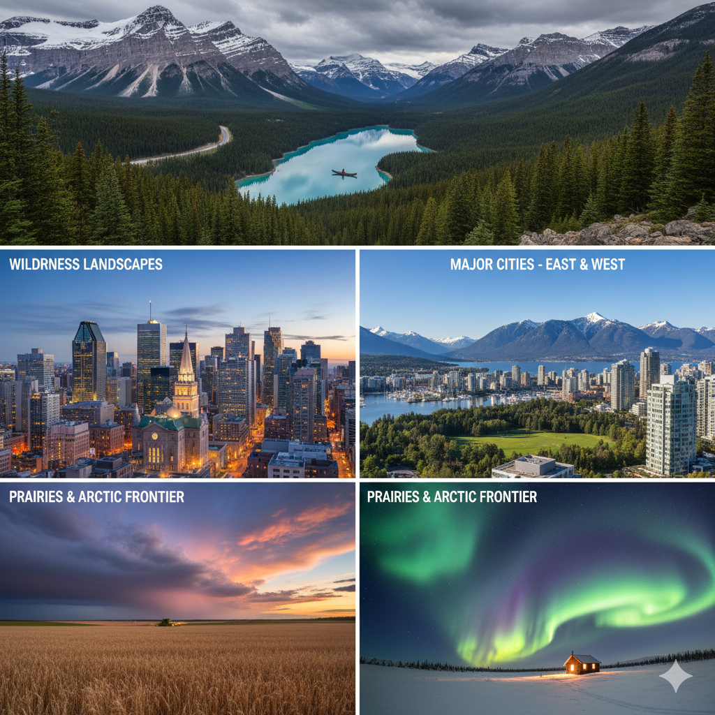 다양한 자연경관 광활한 땅 캐나다