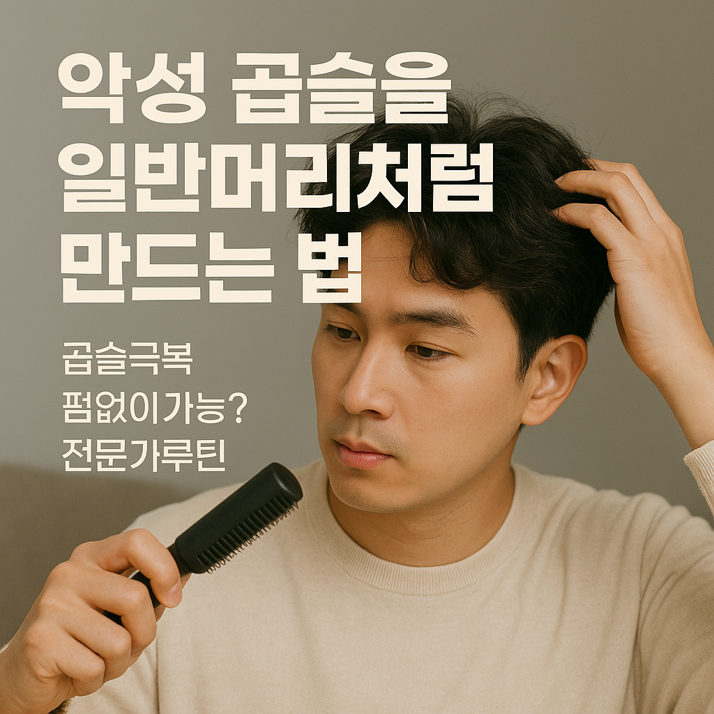 악성 곱슬을 일반머리처럼 만드는 법 (곱슬극복, 펌없이가능?, 전문가루틴)