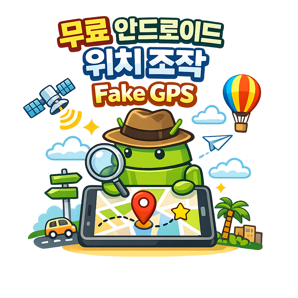 무료 안드로이드 위치 조작 앱 Fake GPS 설치 사용 방법
