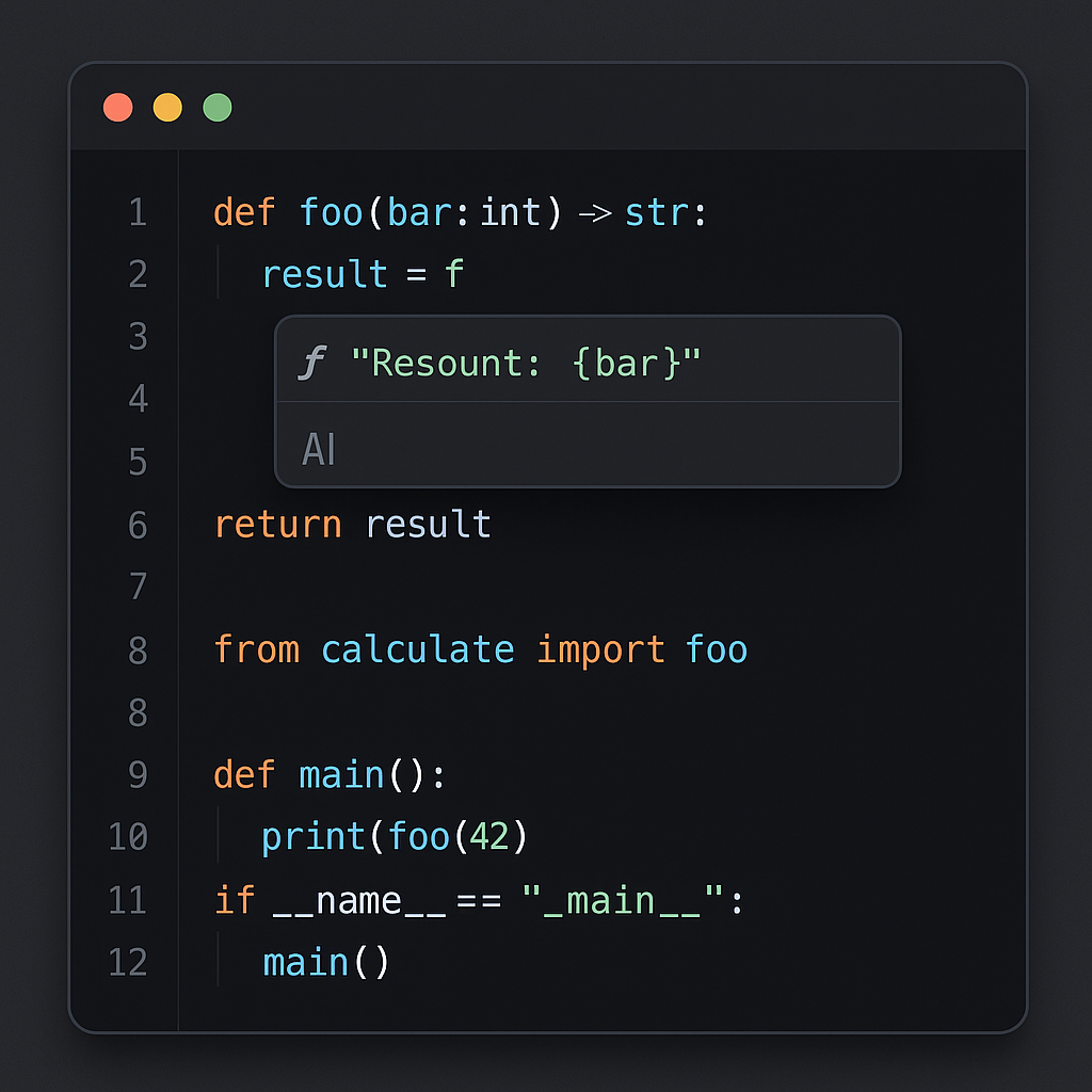 Cursor AI 코드 에디터 인터페이스 화면