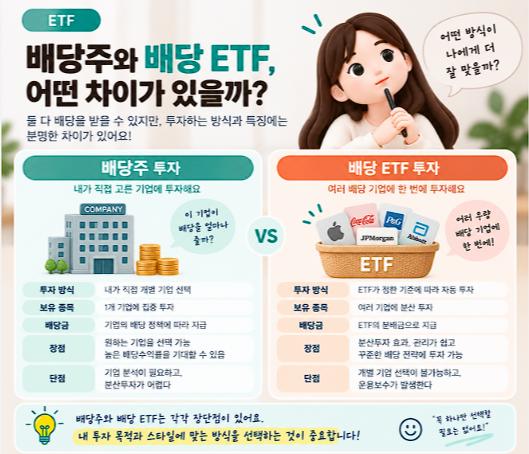 배당 ETF란? 배당주와 차이부터 투자할 때 확인할 점까지 총정리