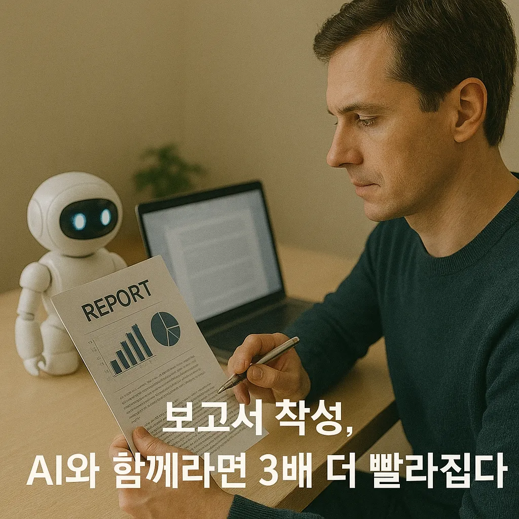 보고서 작성, AI와 함께라면 3배 더 빨라집니다