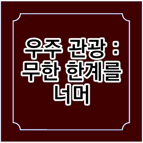 우주 관광 : 무한 한계를 너머