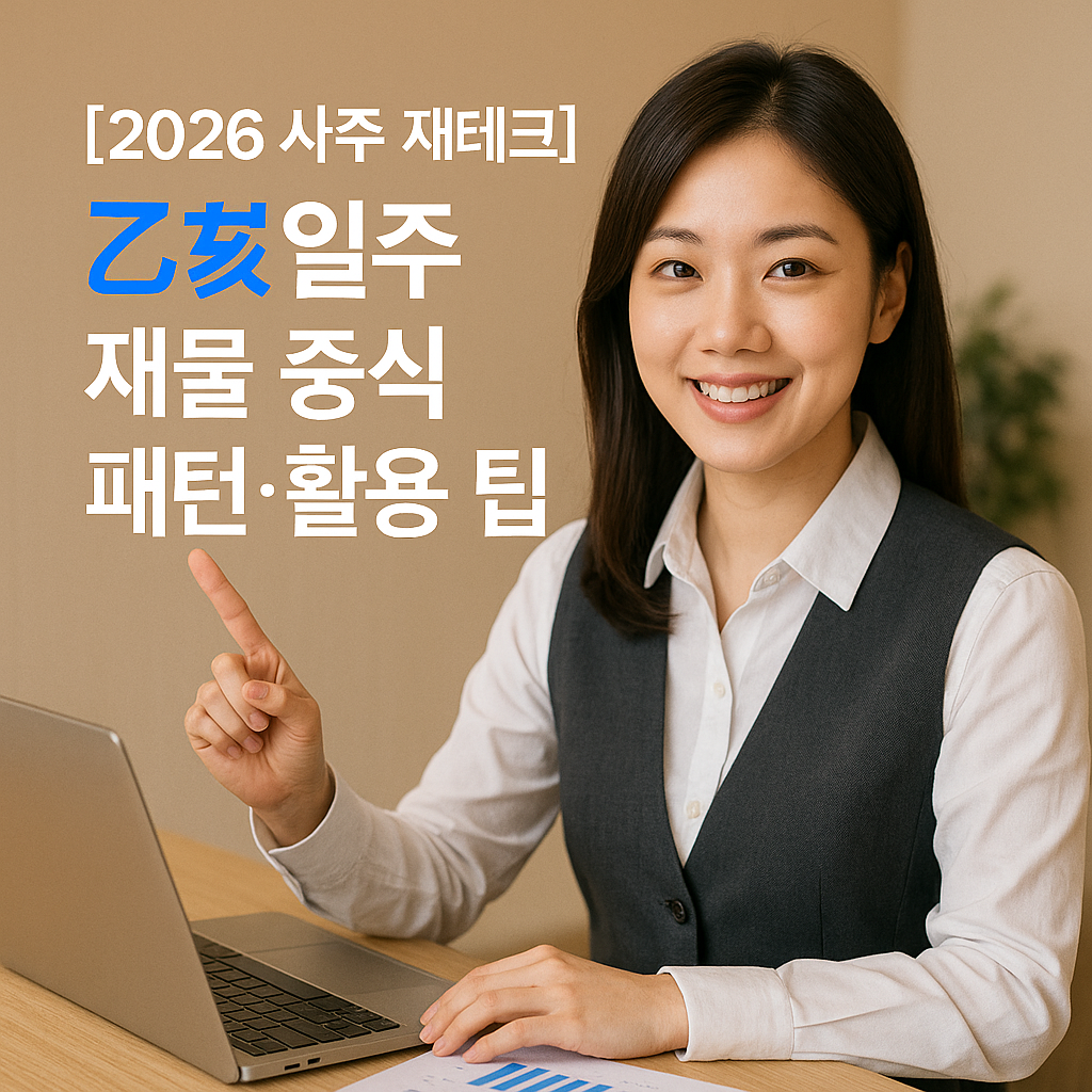 [2026 사주 재테크] 乙亥일주 ｜ 재물 증식 패턴&middot;활용 팁