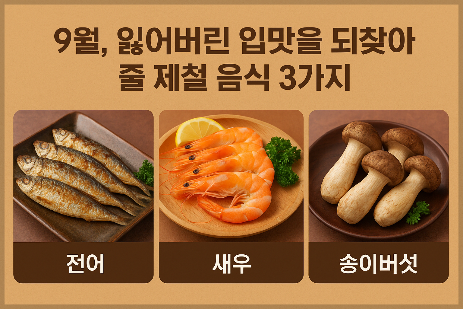 9월제철음식 잃어버린입맛/사진