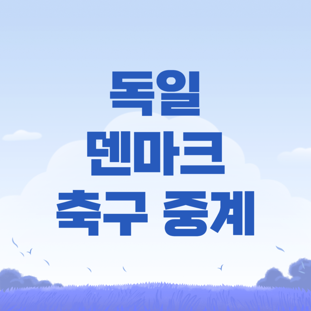 2024년 06월 30일 독일 덴마크 중계