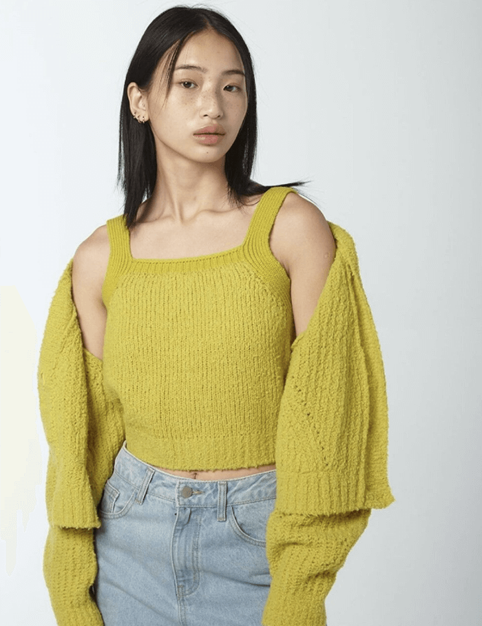 리얼미어나더미 가디건 세트