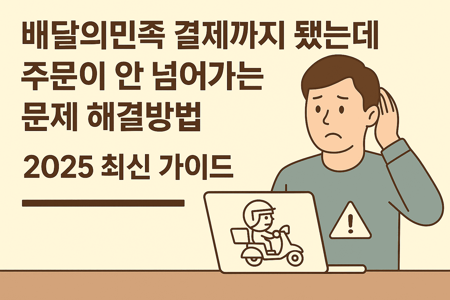배달의민족 결제까지 됐는데 주문이 안 넘어가는 문제 해결방법 ❘ 2025 최신 가이드