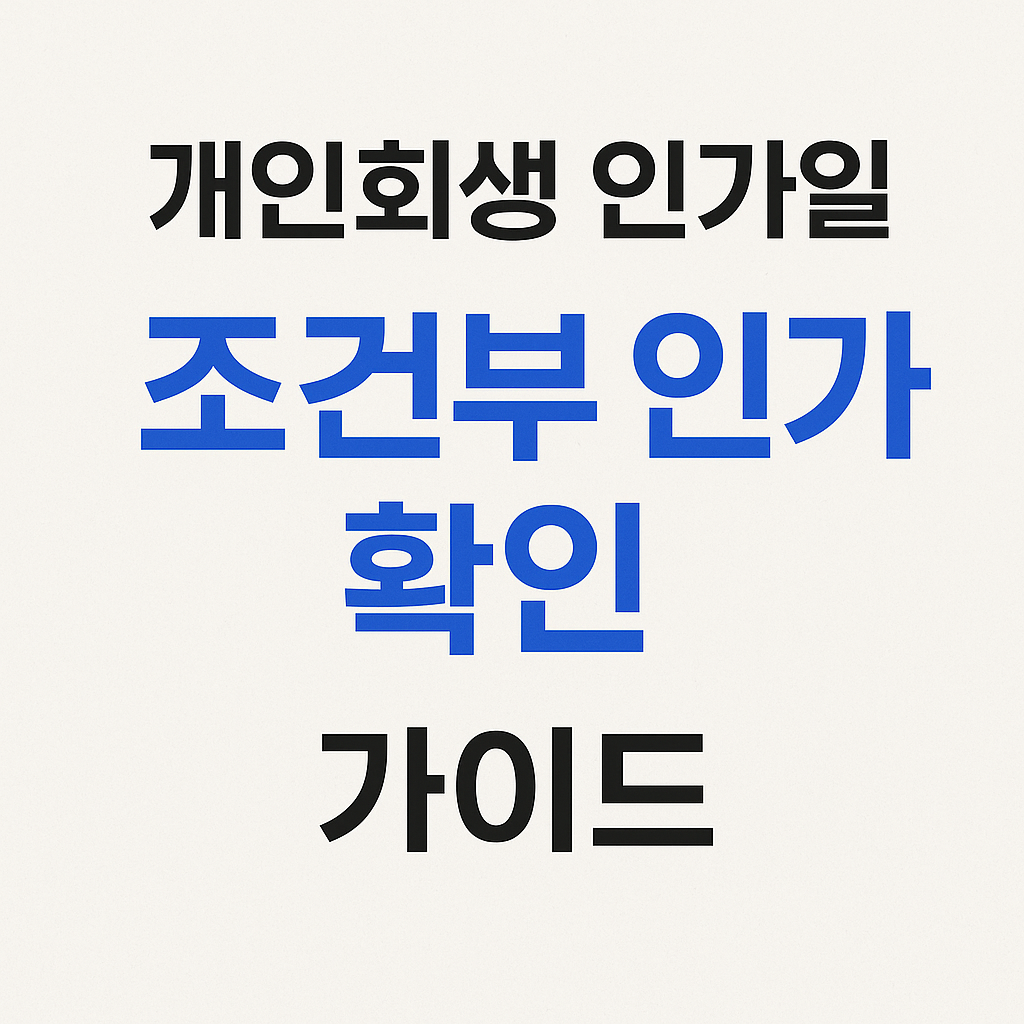 개인회생 인가일