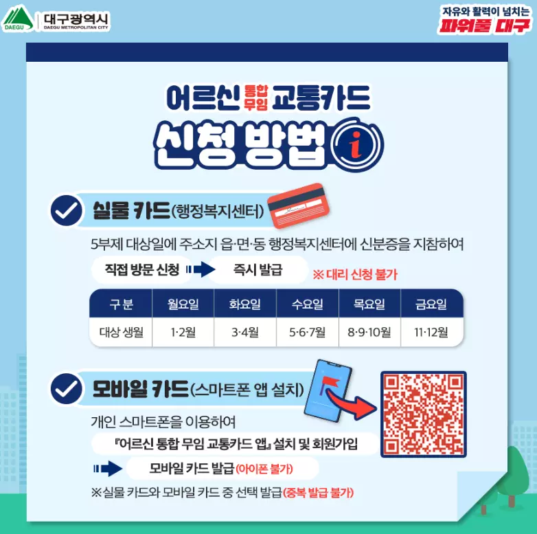어르신통합무임교통카드