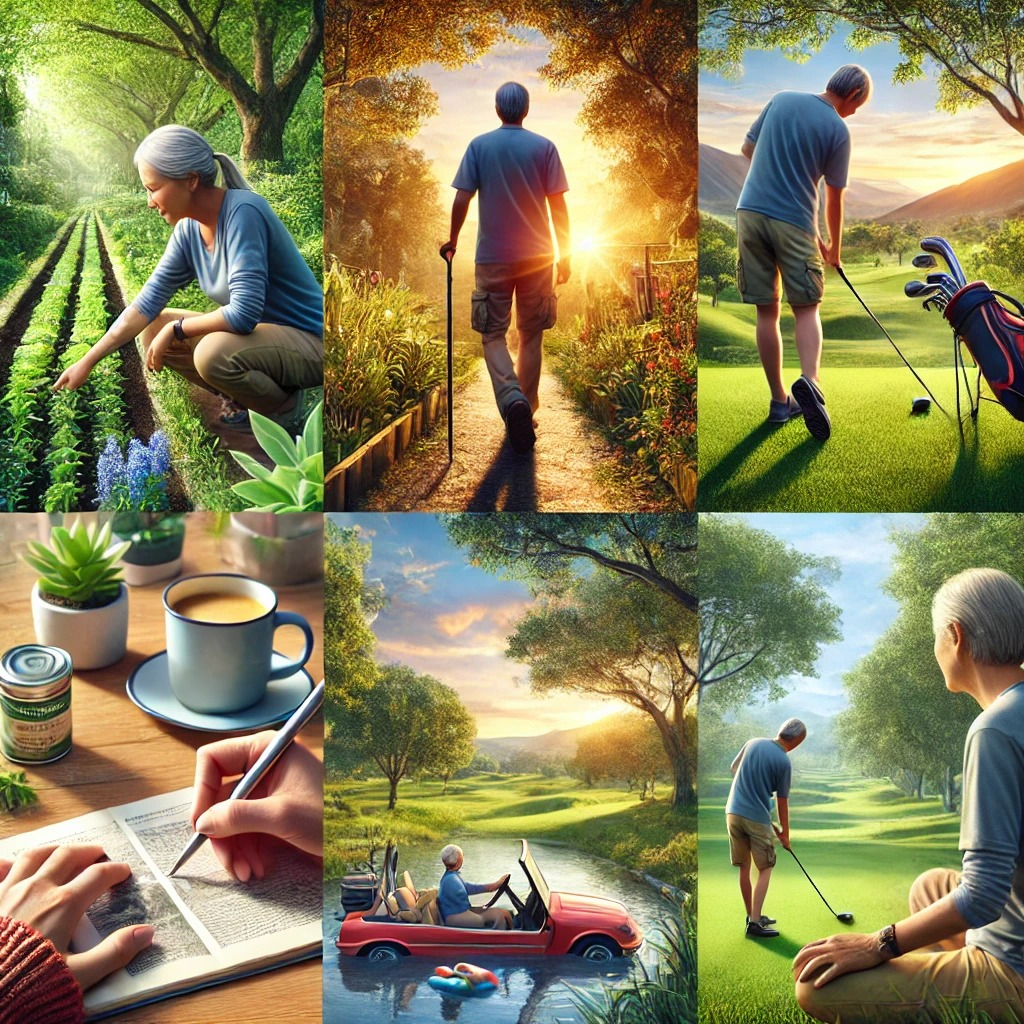 가드닝, 산책, 골프와 같은 활동을 통해 자연과 교감하고, 삶의 여유를 만끽하는 것을 중요하게 여깁니다. 또한, 수공예, 글쓰기, 봉사 활동 등을 하는 50대 모습