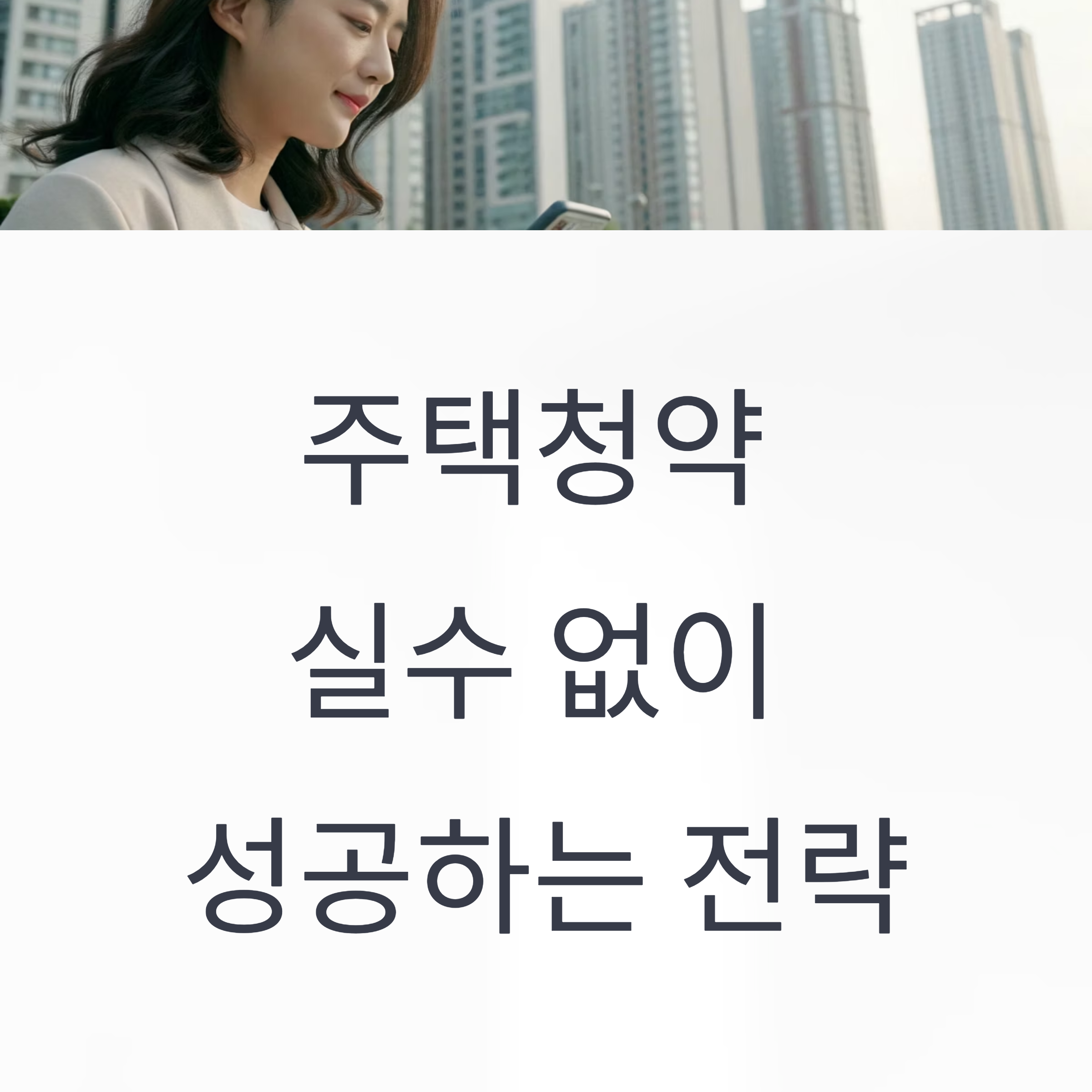 주택청약 실수 없이 성공하는 전략