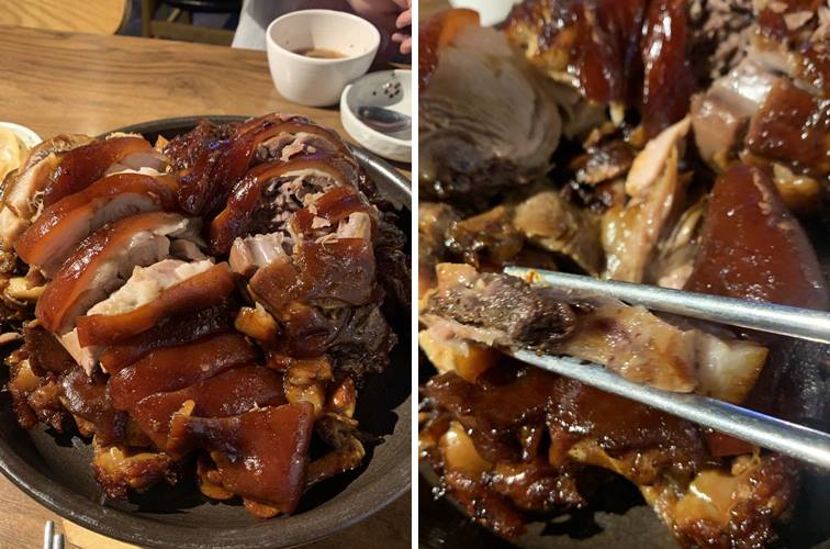 탐탐 오향족발 투박하게 썰린 앞다리 살