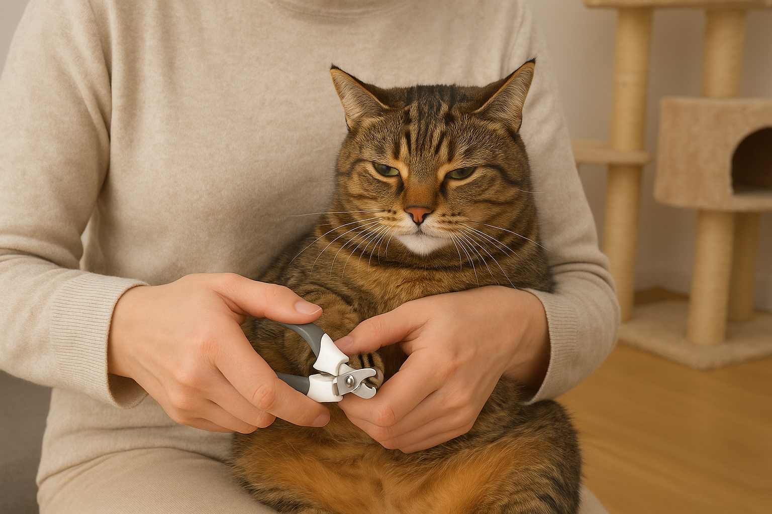 고양이 발톱 정리 이미지