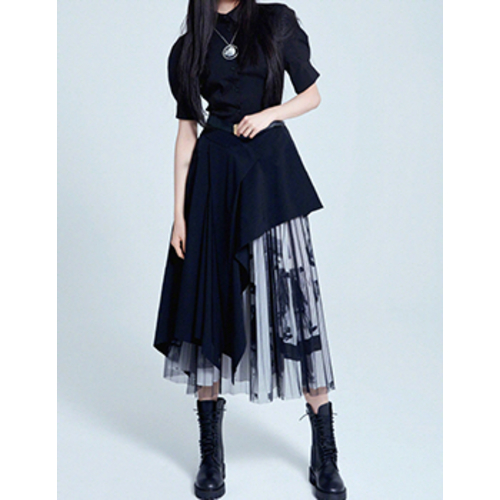 프리컷샤믹스 스커트 투피스/수입명품스타일투피스