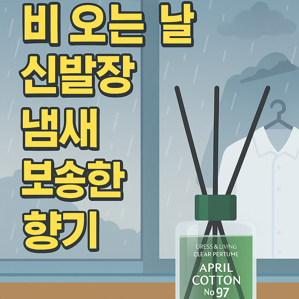 비 오는 날 신발장 냄새 걱정 끝! 뽀송한 향기 디퓨저 추천