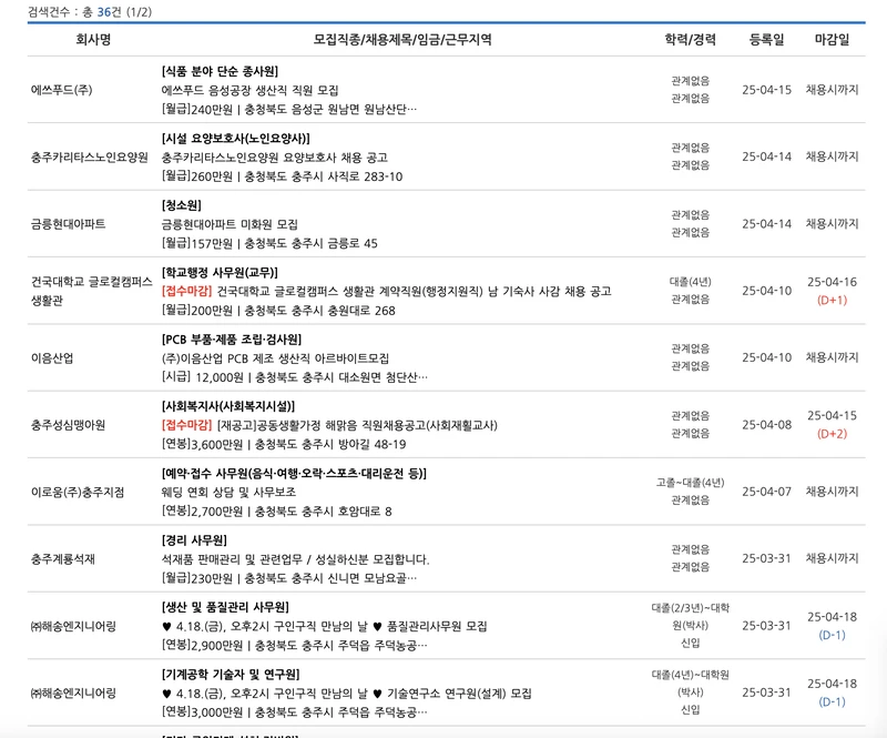 충주시일자리종합센터