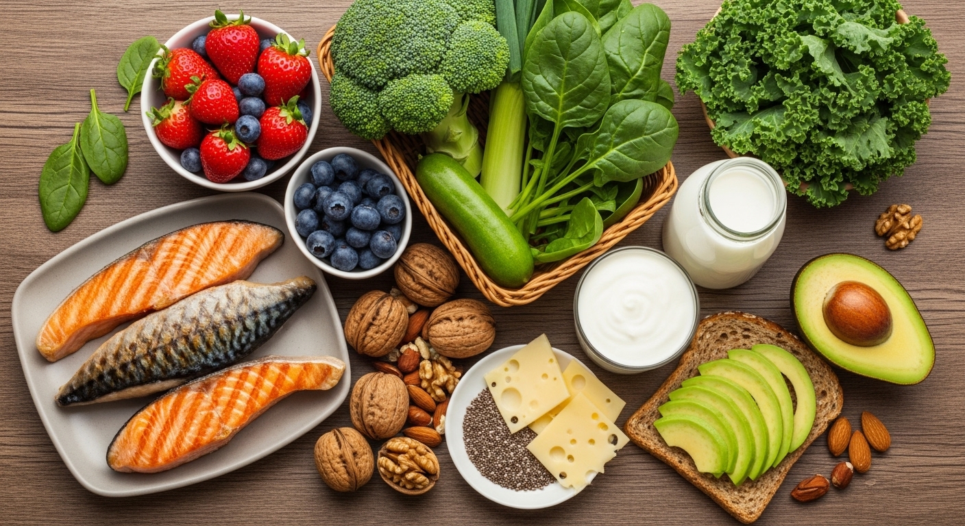 무릎에좋은음식, 관절건강식단, 오메가3, 베리류, 브로콜리, 유제품, 아보카도, 견과류건강, 비타민K, 항염식품