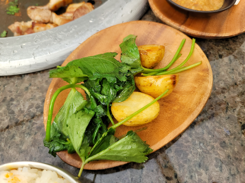 구운 야채와 감자