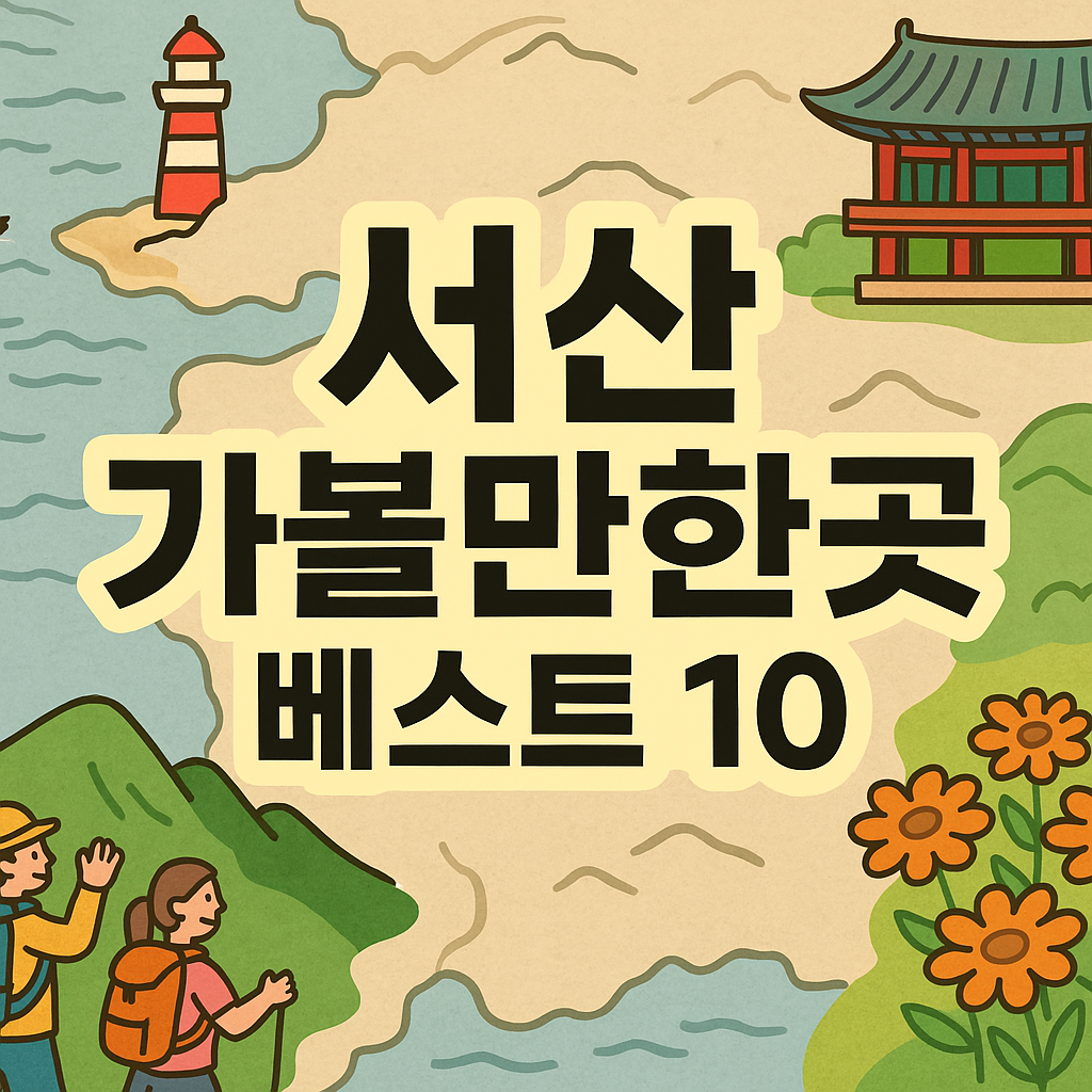 서산 가볼만한곳 베스트10
