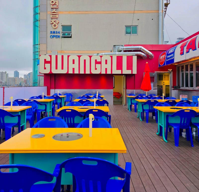 광안리 앞바다 루프탑 고기집 '태닝돈'