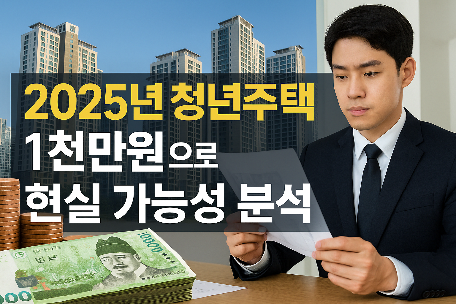 2025년 청년주택 투자, 1천만원으로 현실 가능성 분석