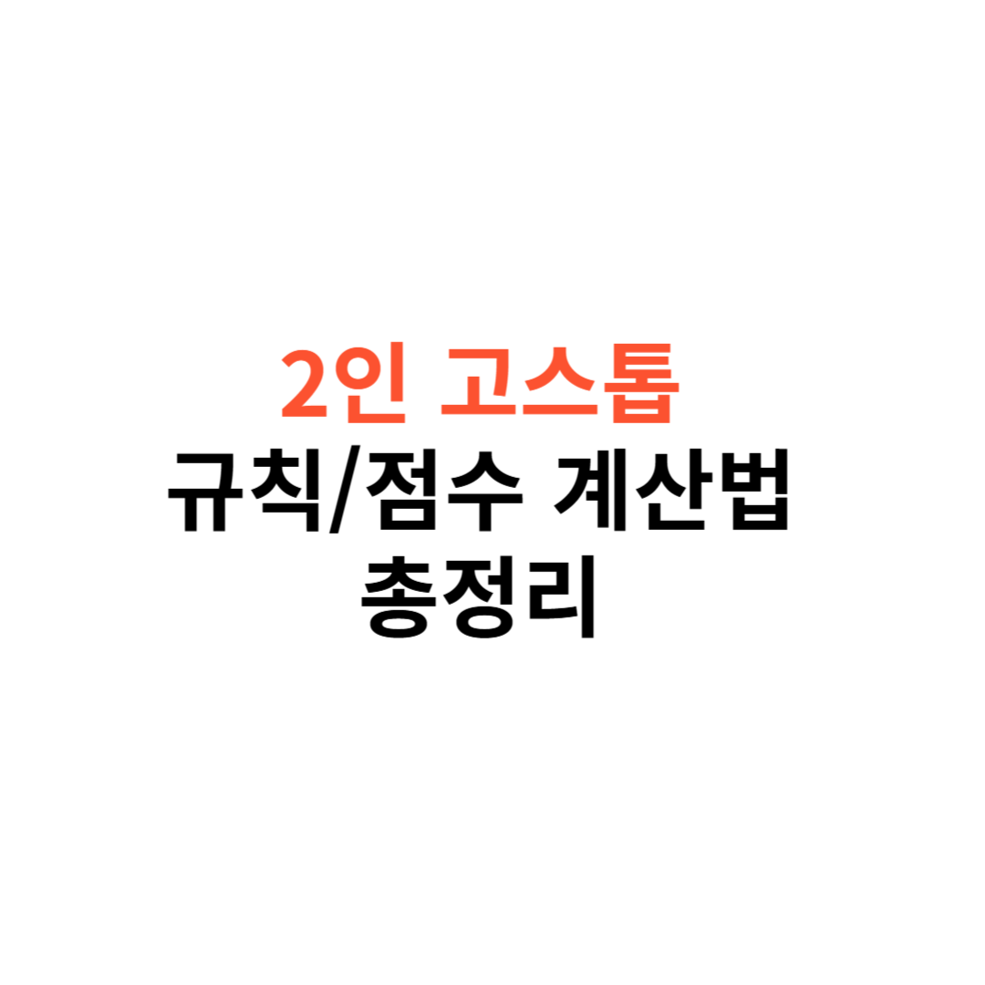 2인 고스톱