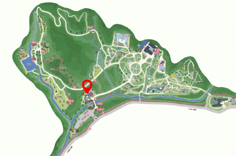 국립수목원 안내도