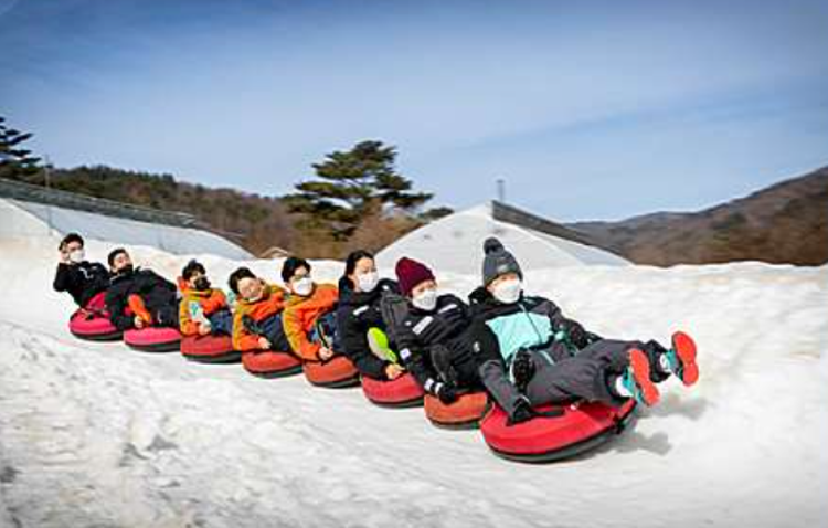 대관령 눈꽃마을 눈썰매장